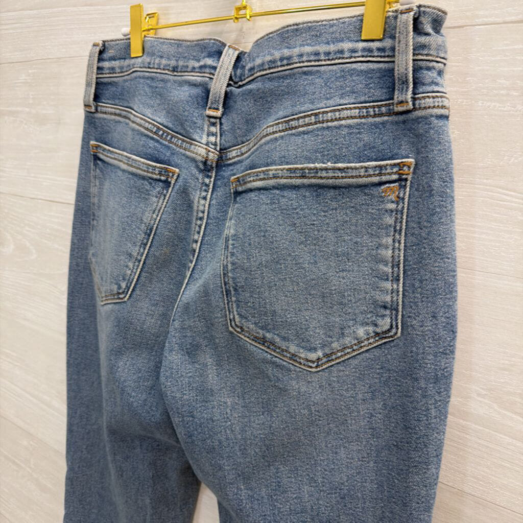 Madewell Light Wash Roadtripper Slim Boy Jeans 27 Petite