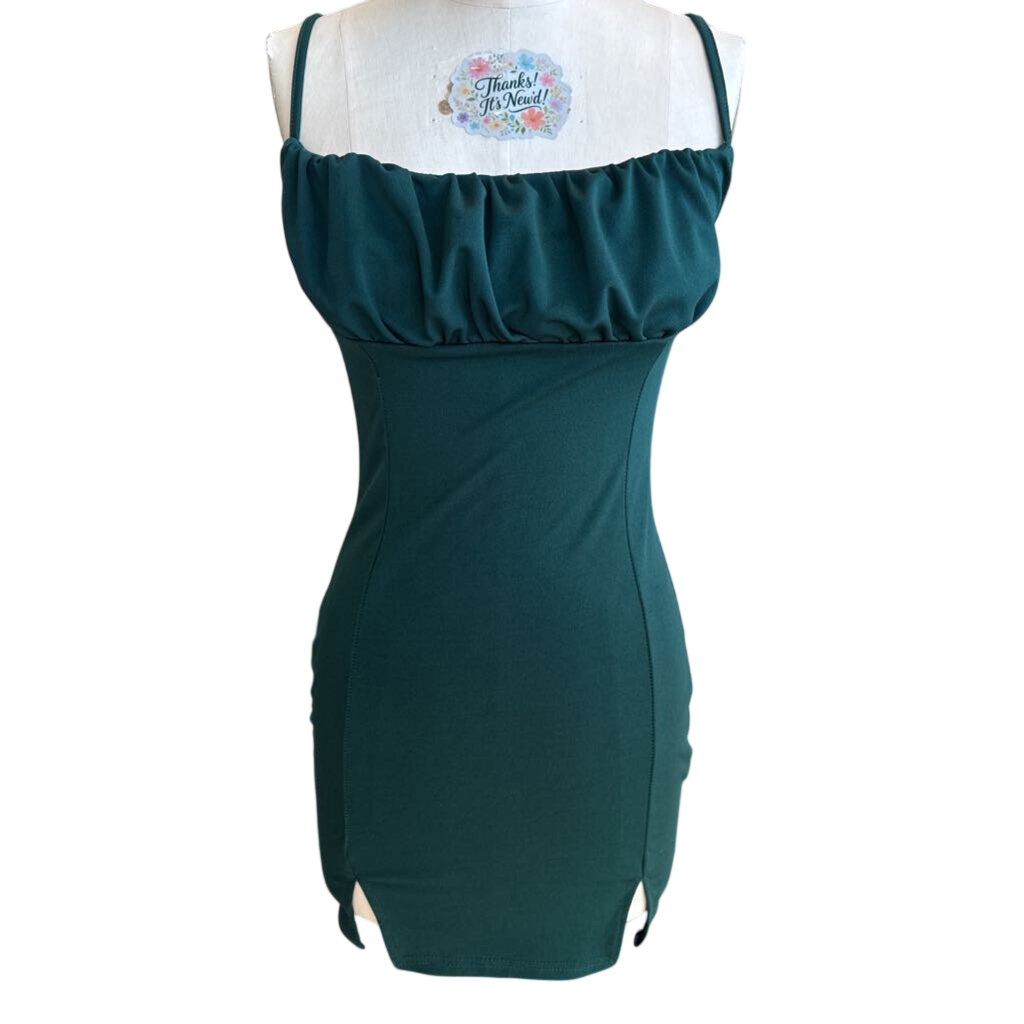 Dark Green Short Formal Dress Small
