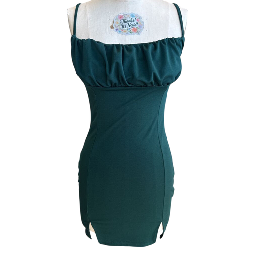 Dark Green Short Formal Dress Small