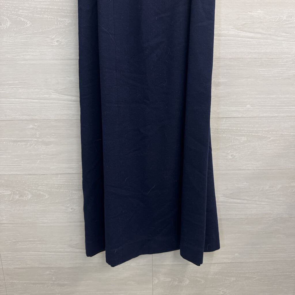 Vintage Navy/ Red Belt Maxi Skirt Medium