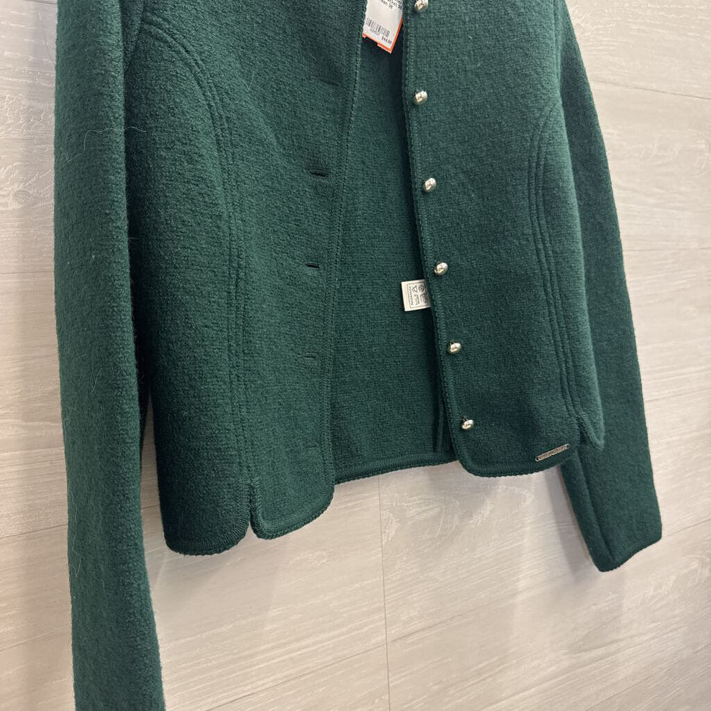Vintage Geiger tyrol Green Wool Cropped Jacket 38