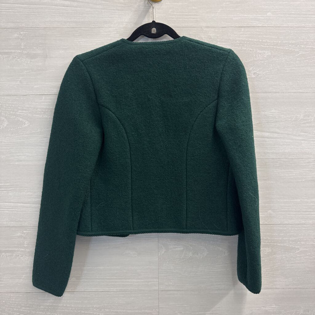 Vintage Geiger tyrol Green Wool Cropped Jacket 38