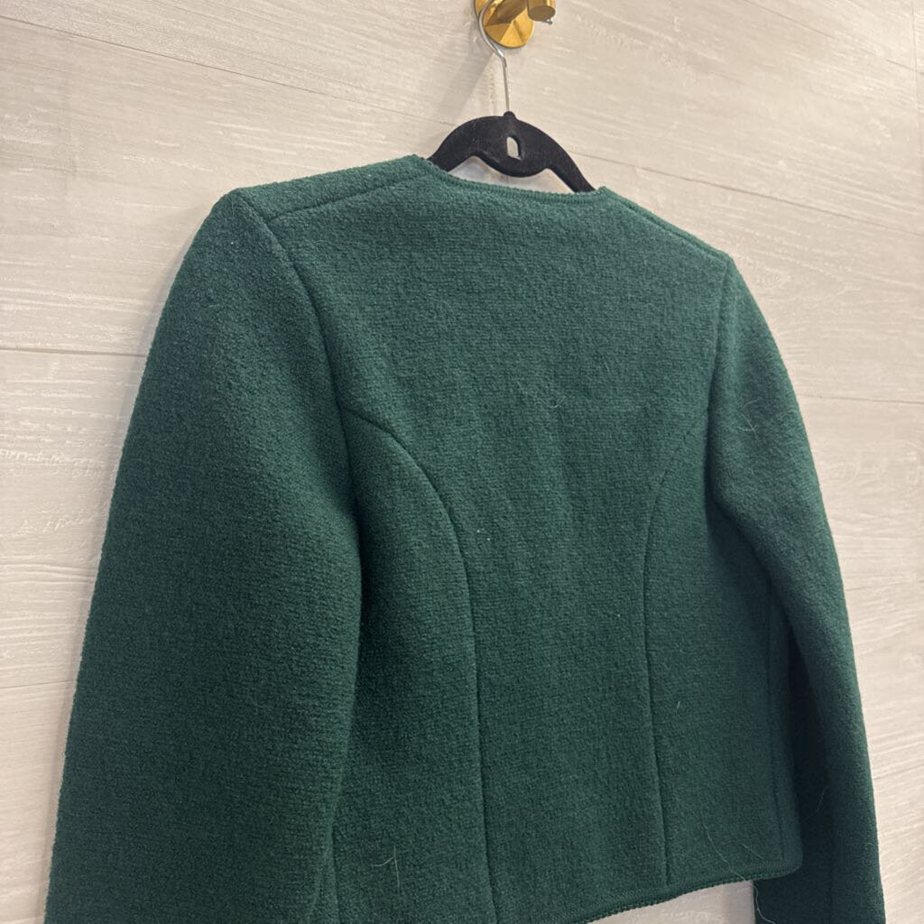 Vintage Geiger tyrol Green Wool Cropped Jacket 38