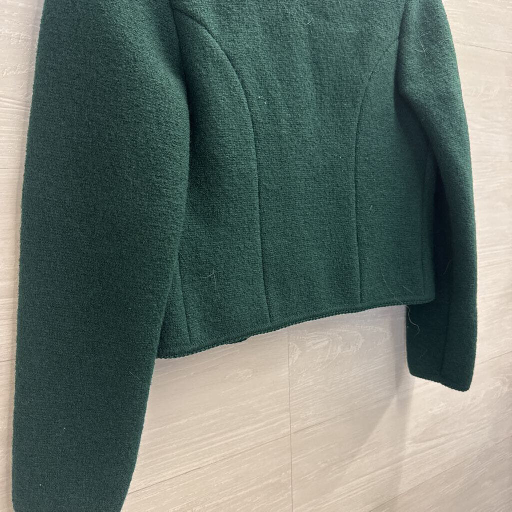 Vintage Geiger tyrol Green Wool Cropped Jacket 38