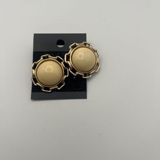 Vintage Gold/ Cream Earrings
