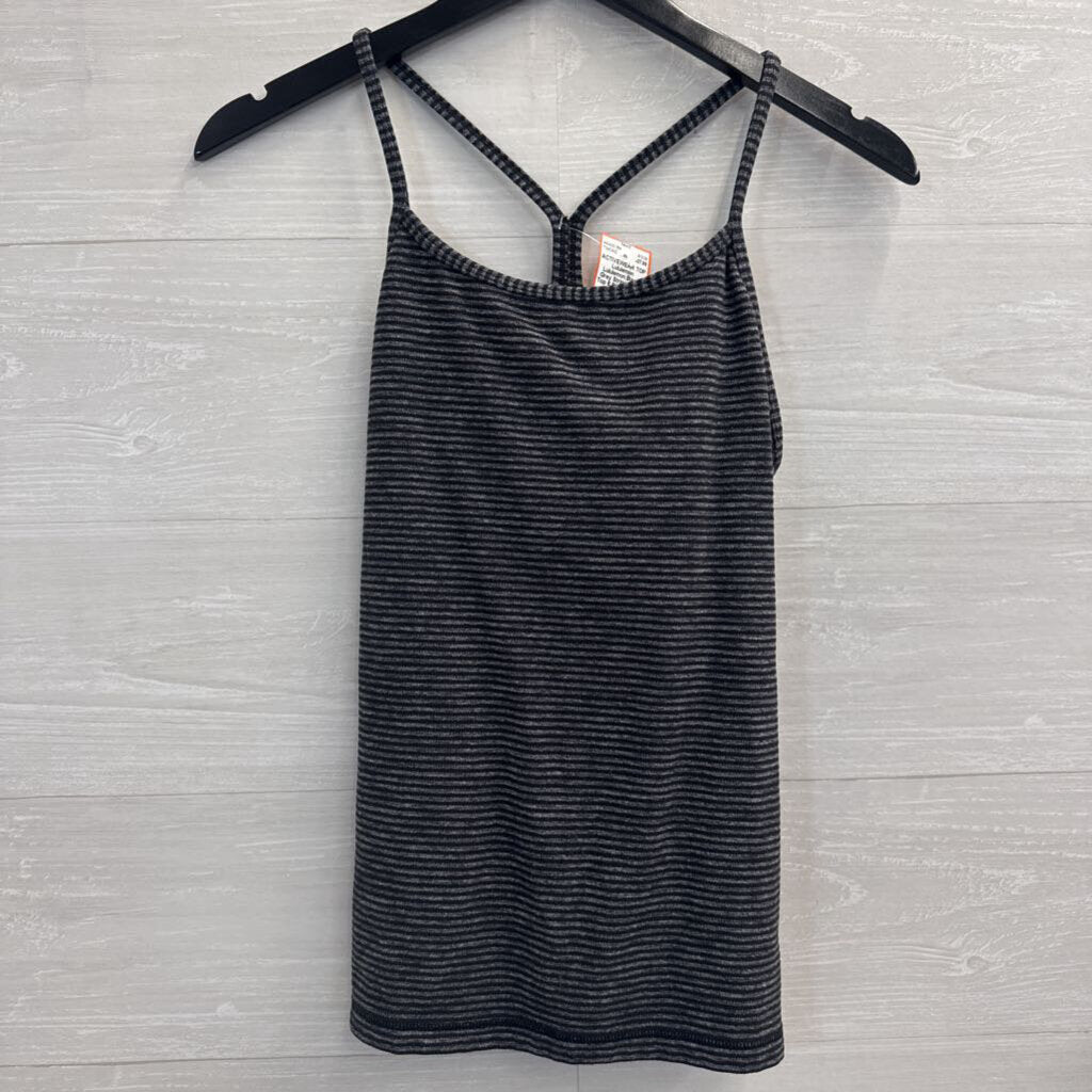 Lululemon Black/ Grey Striped Tank Top 6