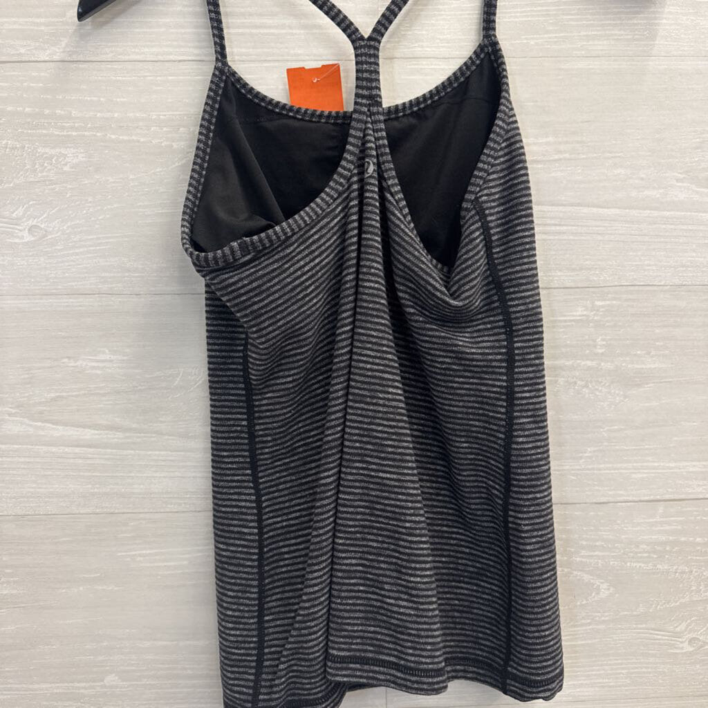 Lululemon Black/ Grey Striped Tank Top 6