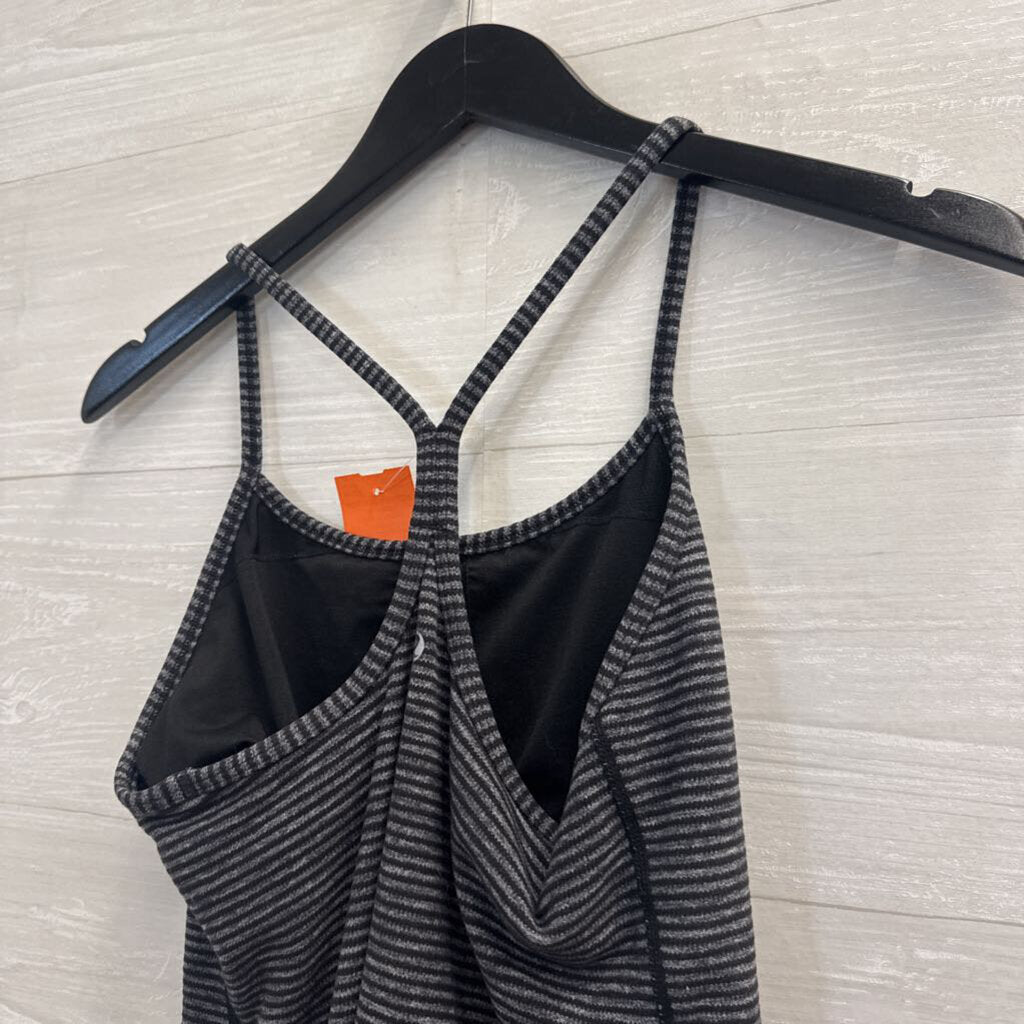 Lululemon Black/ Grey Striped Tank Top 6