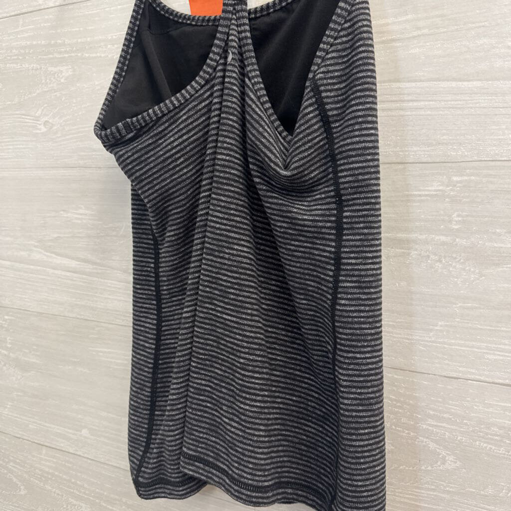 Lululemon Black/ Grey Striped Tank Top 6