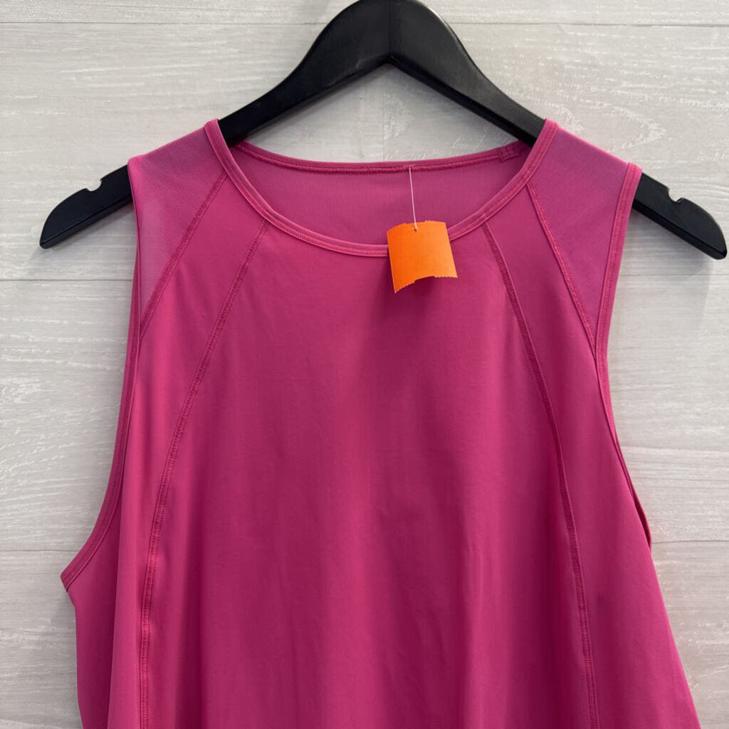 Lululemon Pink Cropped Tank Top Medium