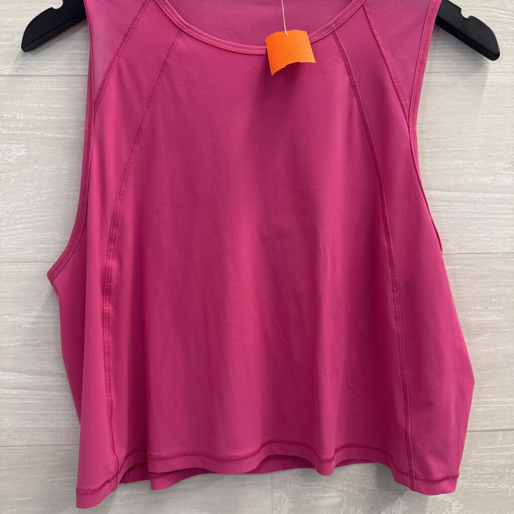 Lululemon Pink Cropped Tank Top Medium