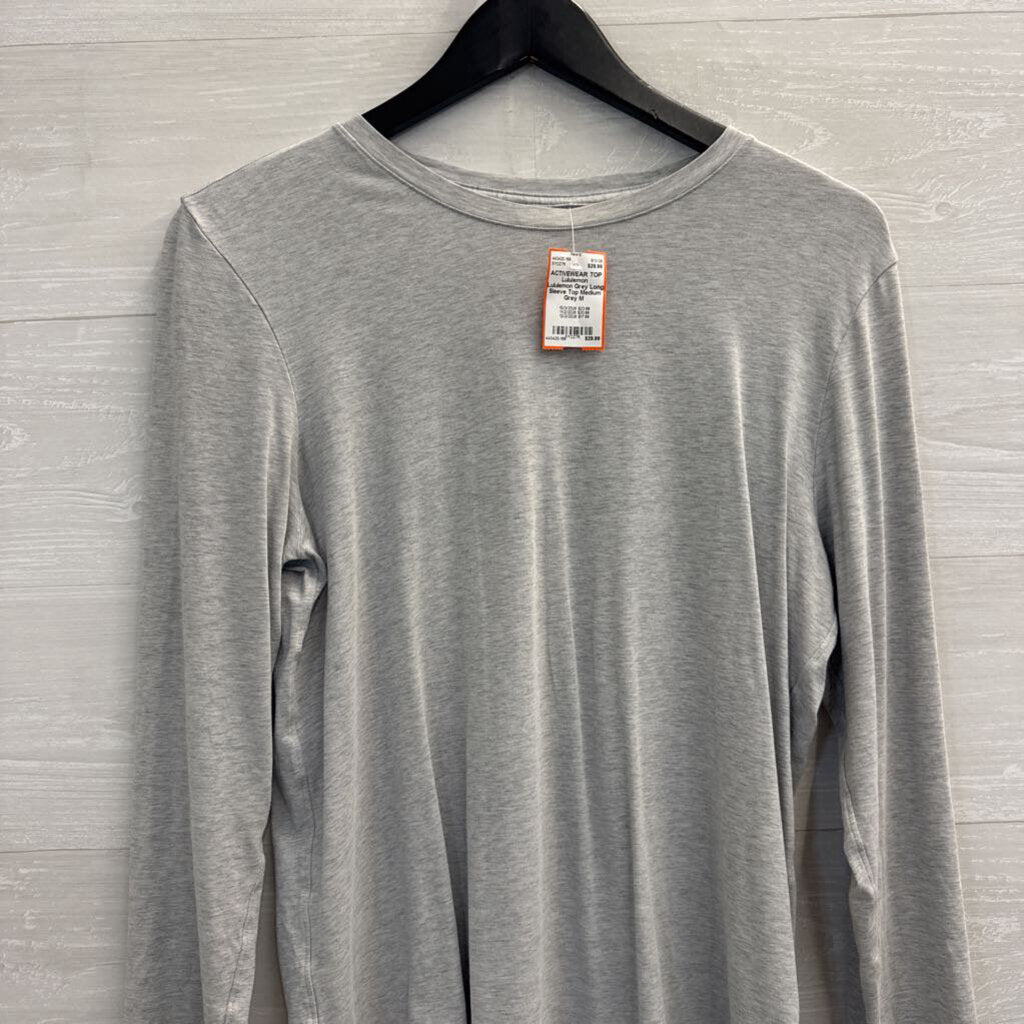 Lululemon Grey Long Sleeve Top Medium