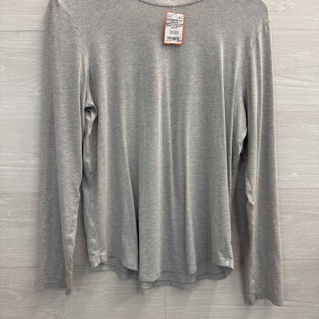 Lululemon Grey Long Sleeve Top Medium