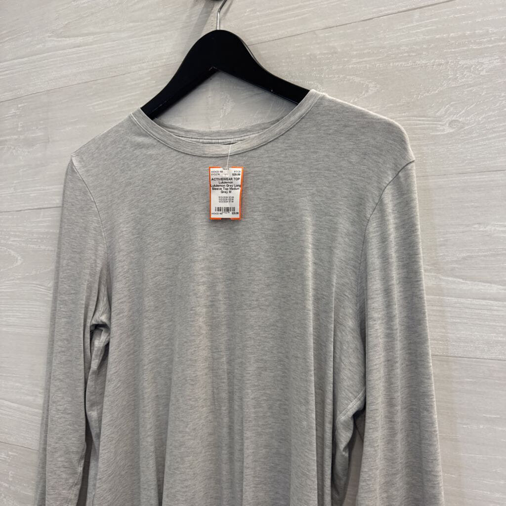 Lululemon Grey Long Sleeve Top Medium