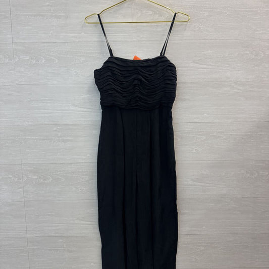 Madewell Black Pleated Top Wide Leg Jumpsuit 2