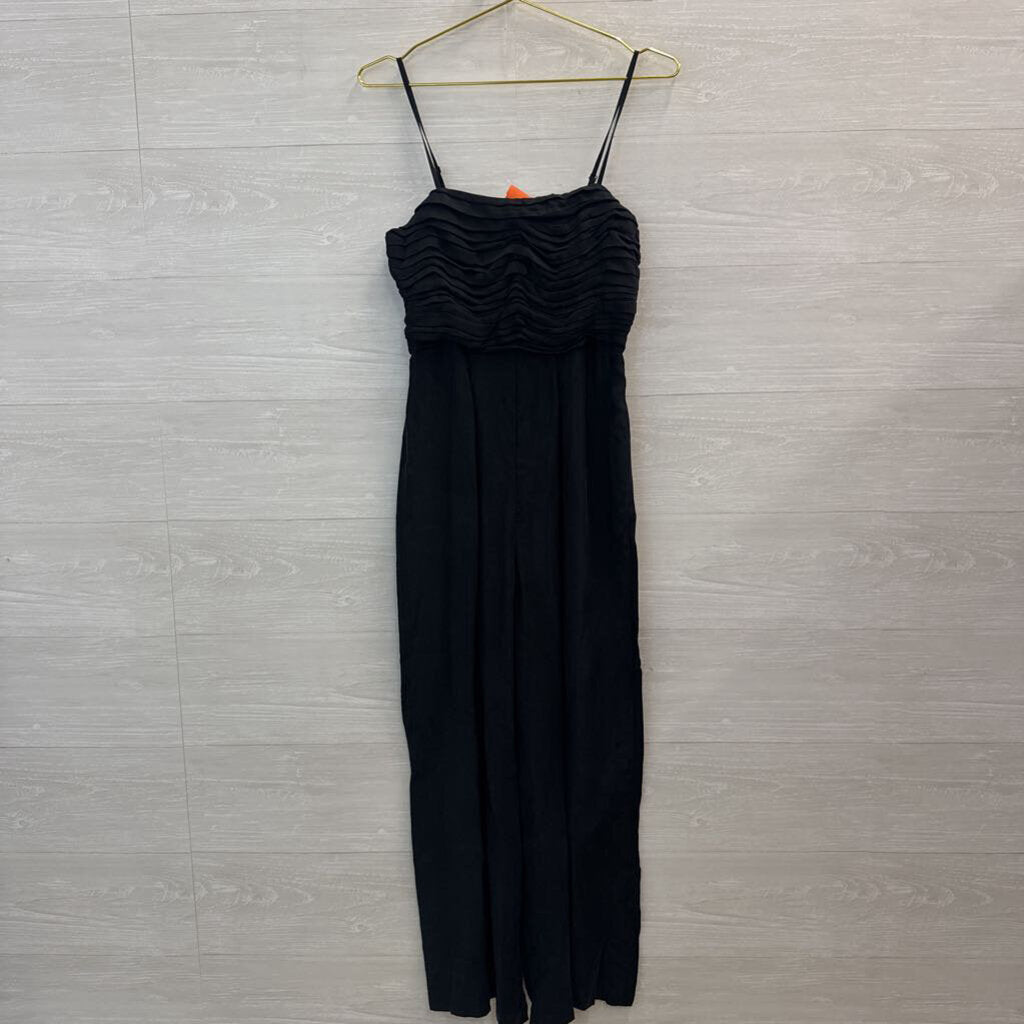 Madewell Black Pleated Top Wide Leg Jumpsuit 2