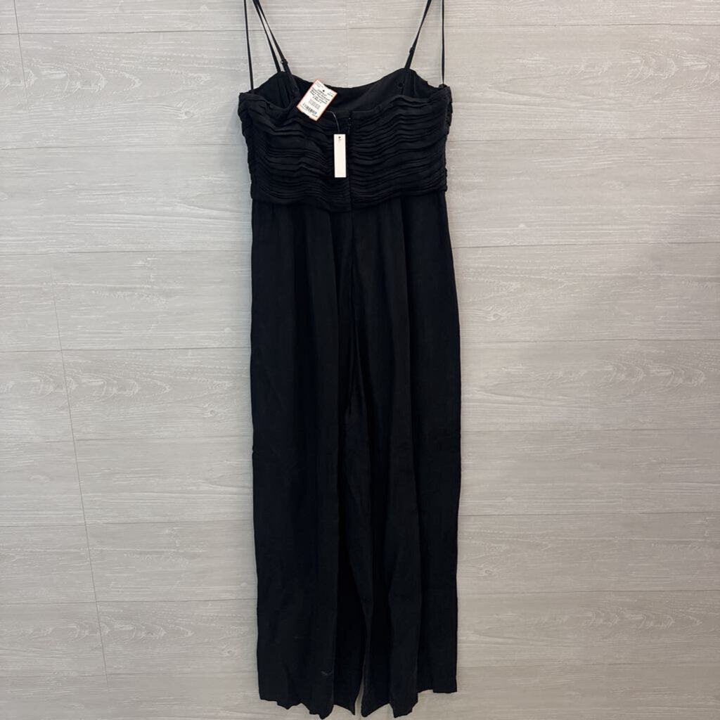 Madewell Black Pleated Top Wide Leg Jumpsuit 2