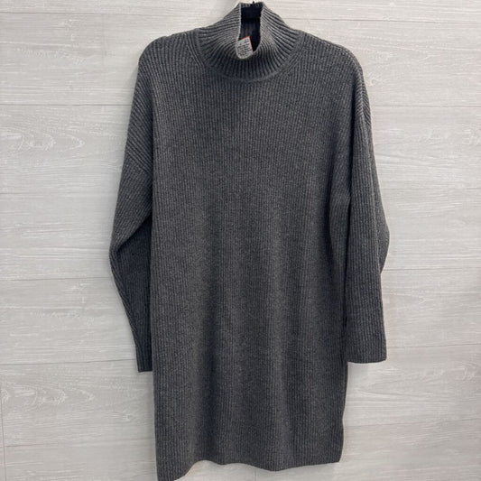 Gap Grey Knit Mock Neck Long Sleeve Sweater Dress Small