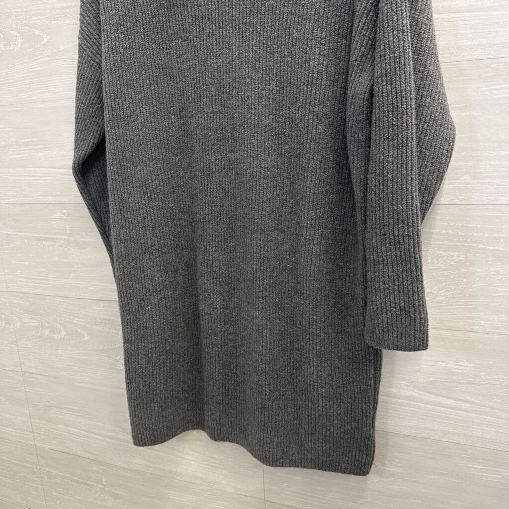 Gap Grey Knit Mock Neck Long Sleeve Sweater Dress Small