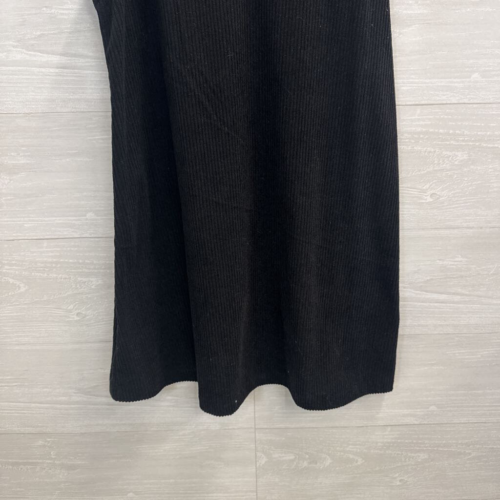 Black Corduroy Sleeveless Dress Small