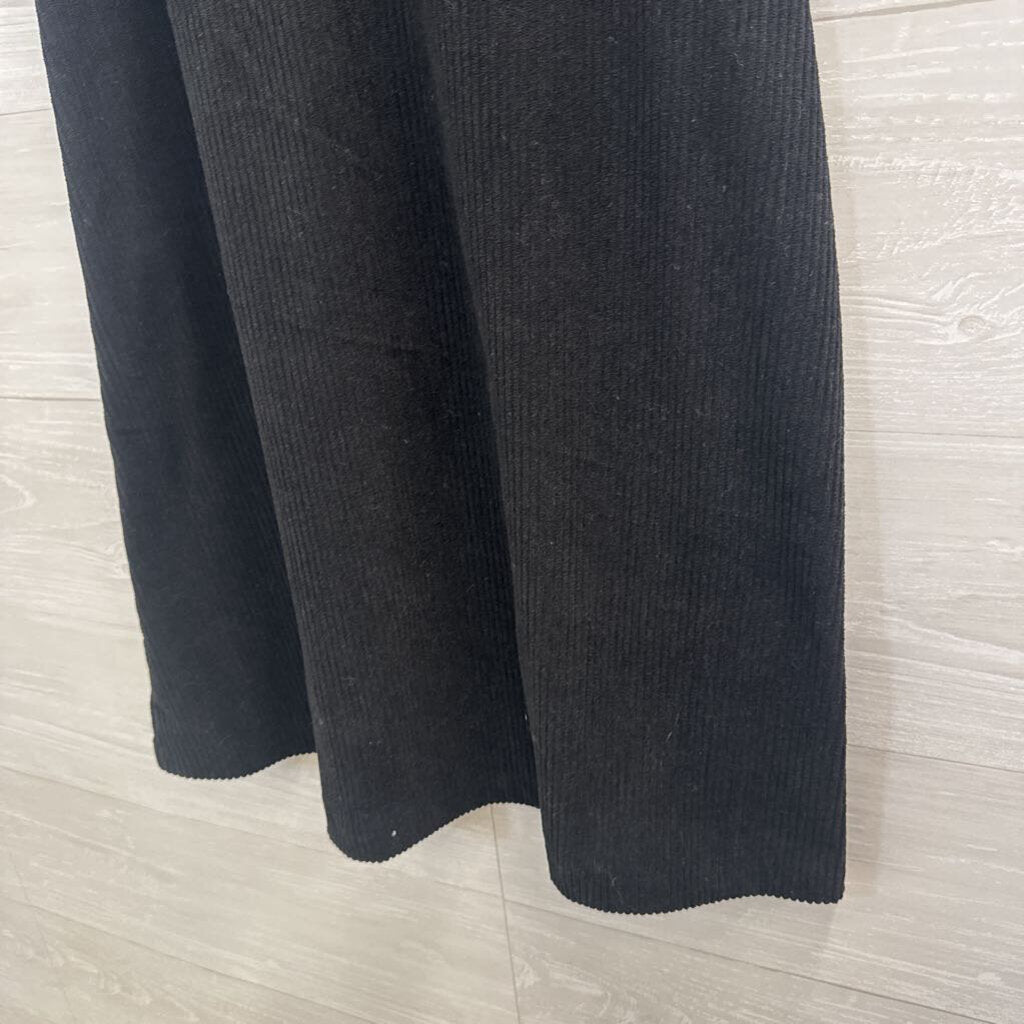 Black Corduroy Sleeveless Dress Small