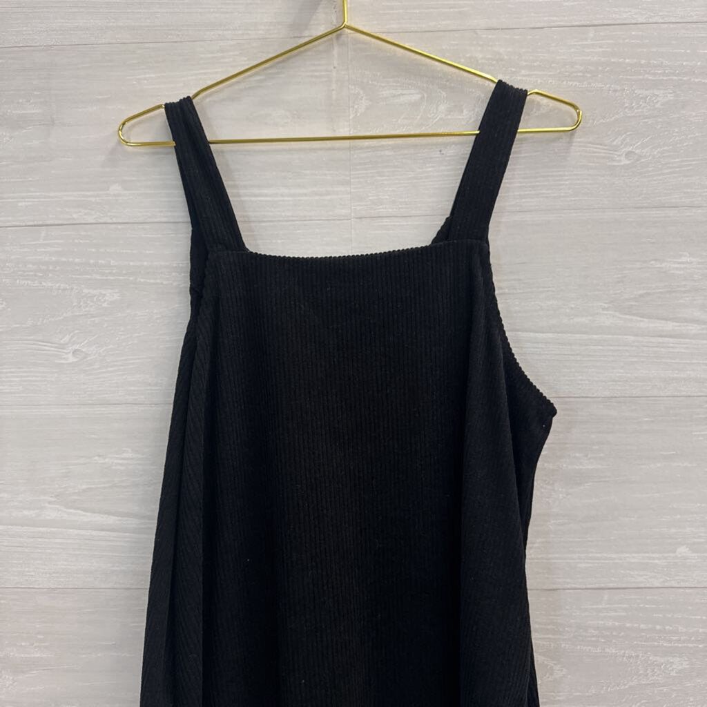 Black Corduroy Sleeveless Dress Small