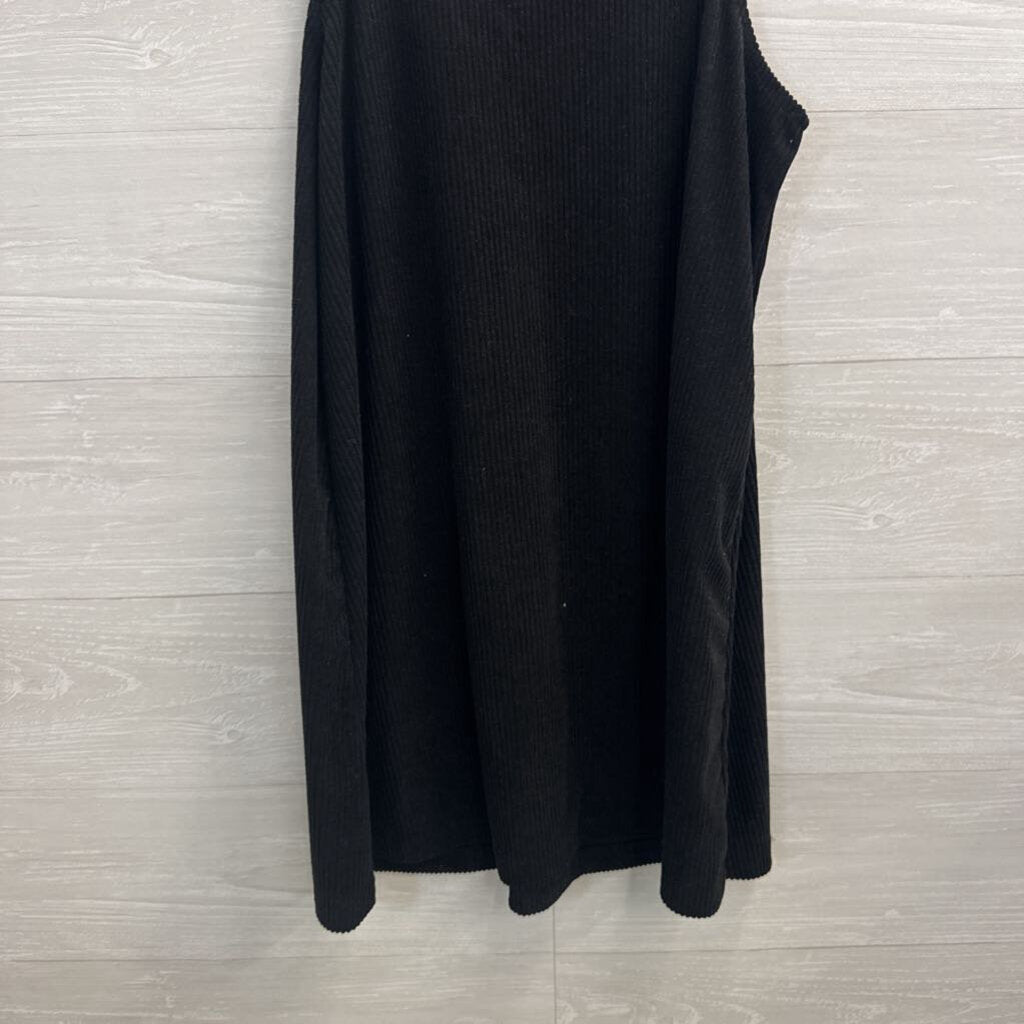 Black Corduroy Sleeveless Dress Small