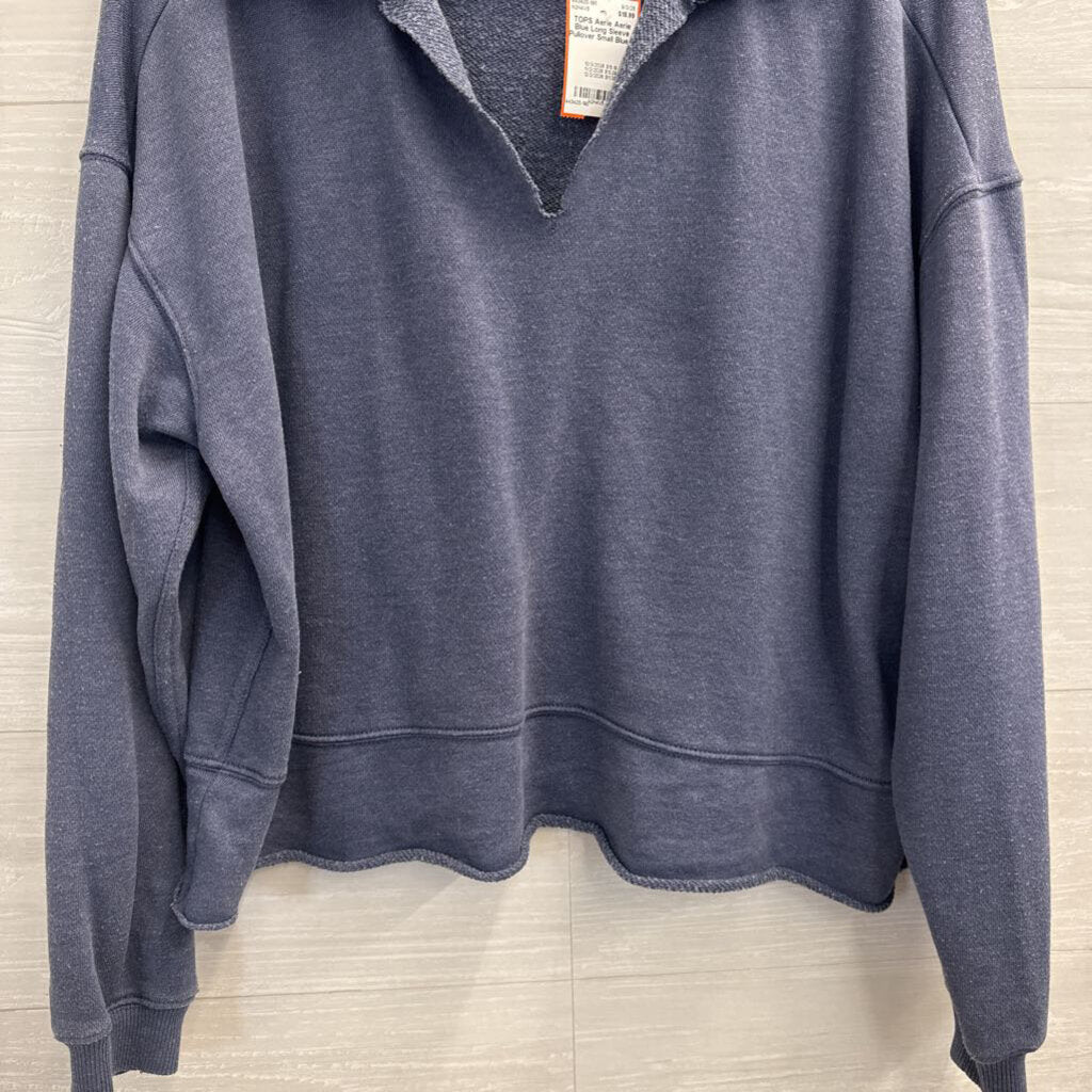 Aerie Blue Long Sleeve Pullover Small