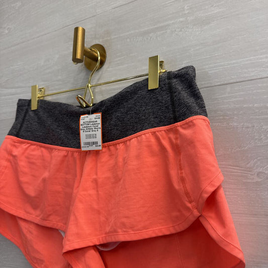 Lululemon Coral/ Grey Athletic Shorts 6