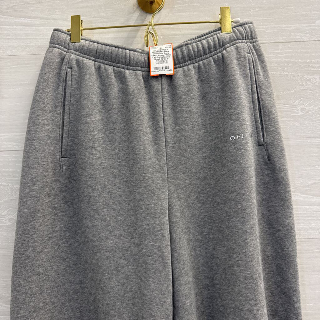 Offline by Aerie Grey Jogger Wide Leg Sweatpants Small