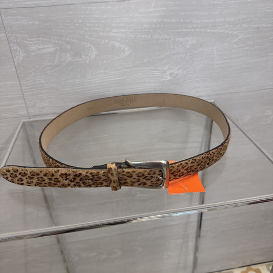 Nava Belt Leopard Print Calf Hair Belt Large