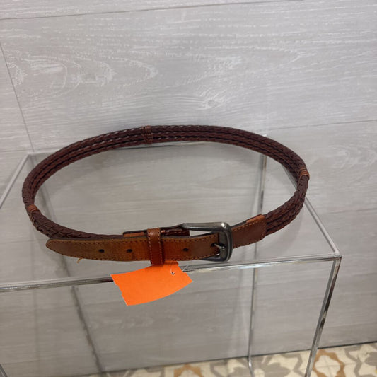 Billy Belts Brown Woven Leather Belt 36