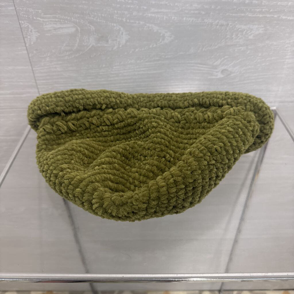 Green Knit Hat One Size