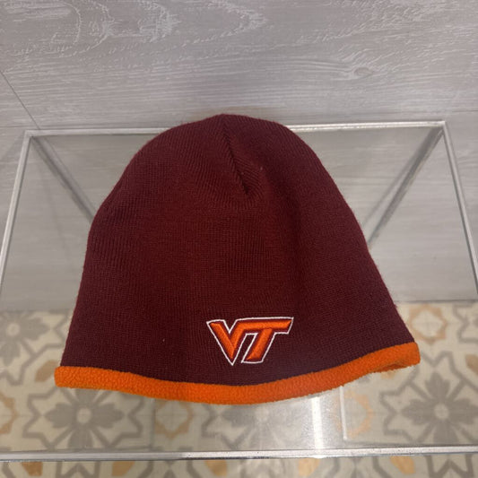 Burgundy/ Orange Knit Virginia Tech Beanie One Size