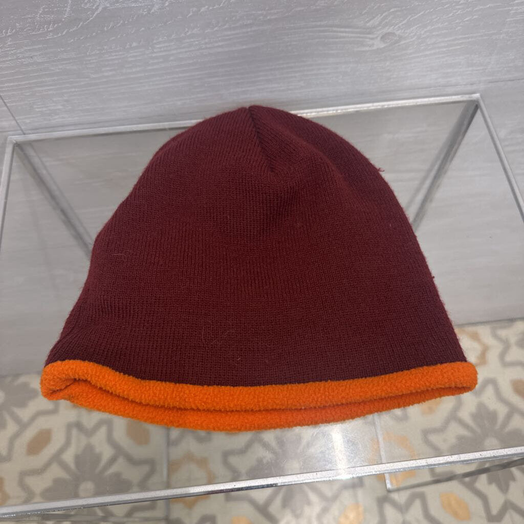 Burgundy/ Orange Knit Virginia Tech Beanie One Size