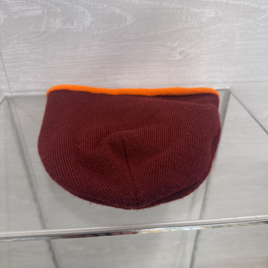 Burgundy/ Orange Knit Virginia Tech Beanie One Size