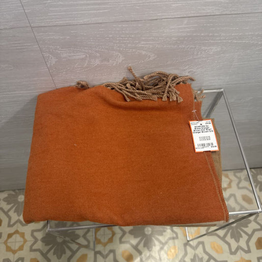 Orange/ Brown Knit Scarf