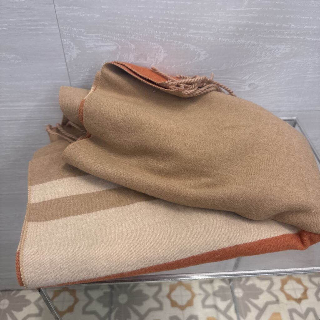 Orange/ Brown Knit Scarf