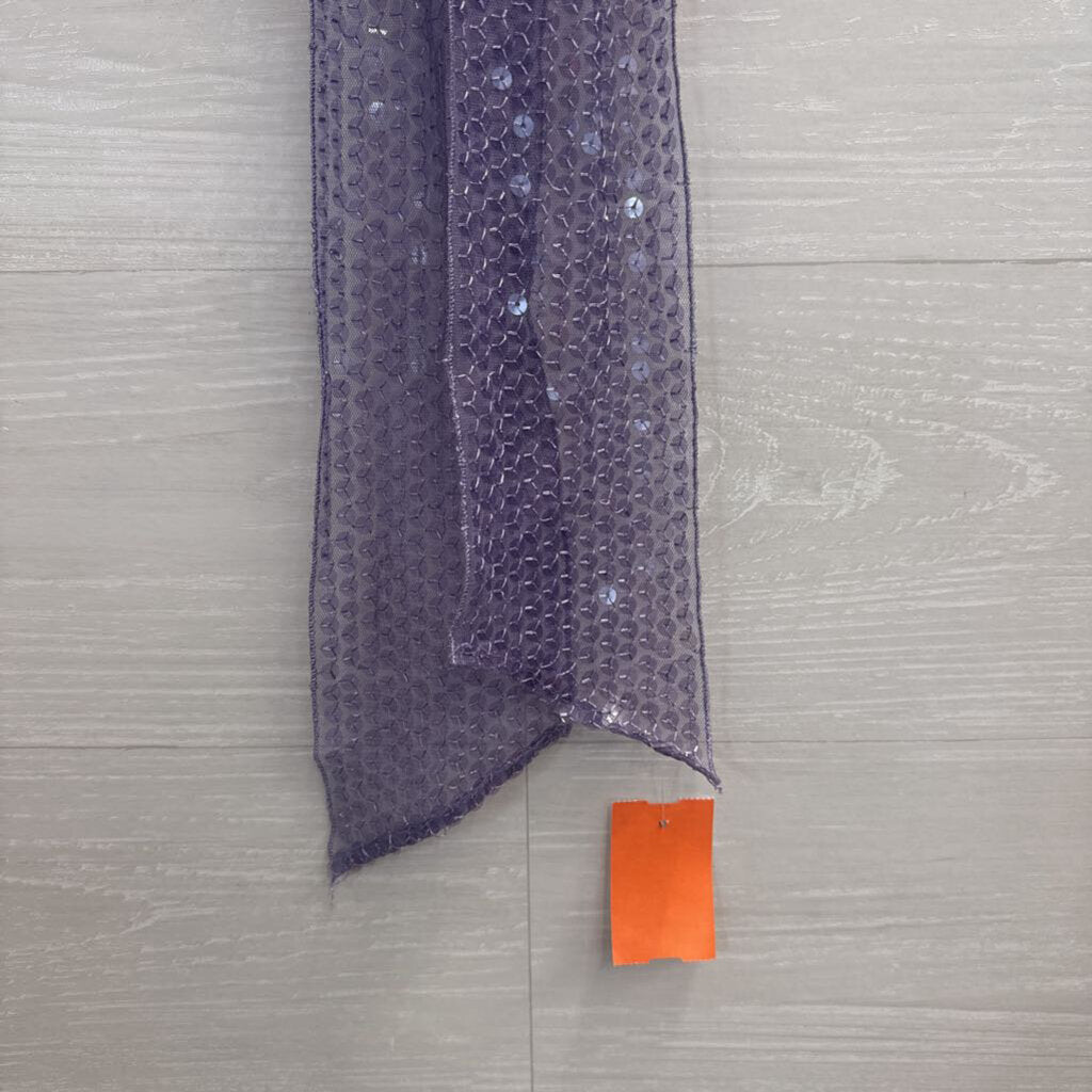 Purple Sequin Scarf