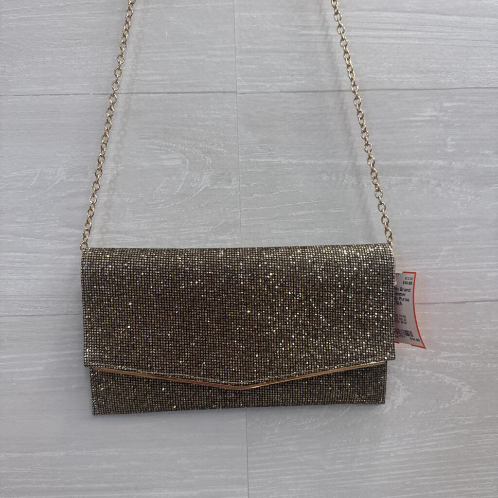 Gold Shimmer Crossbody Purse