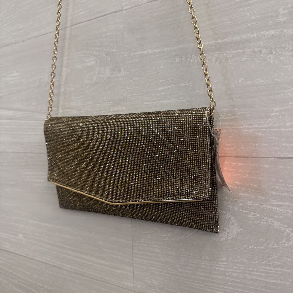 Gold Shimmer Crossbody Purse