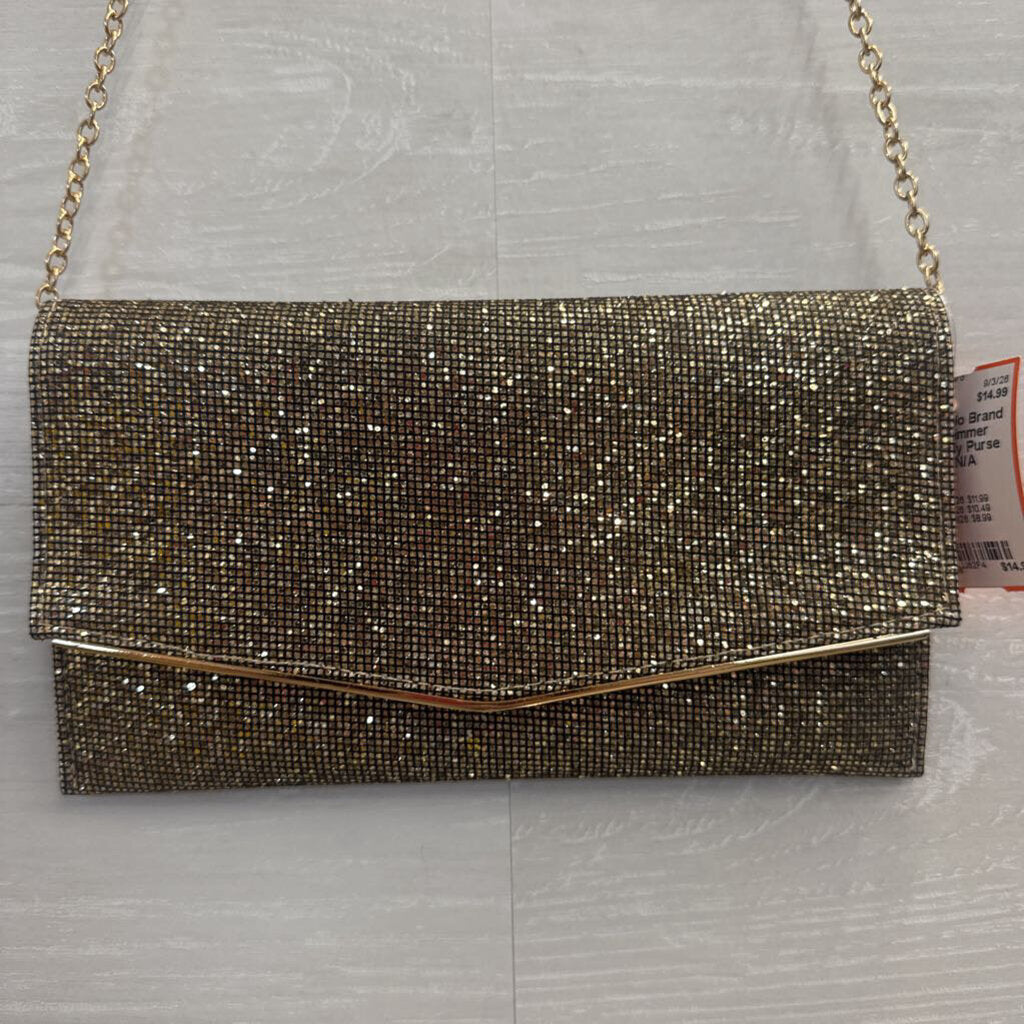 Gold Shimmer Crossbody Purse