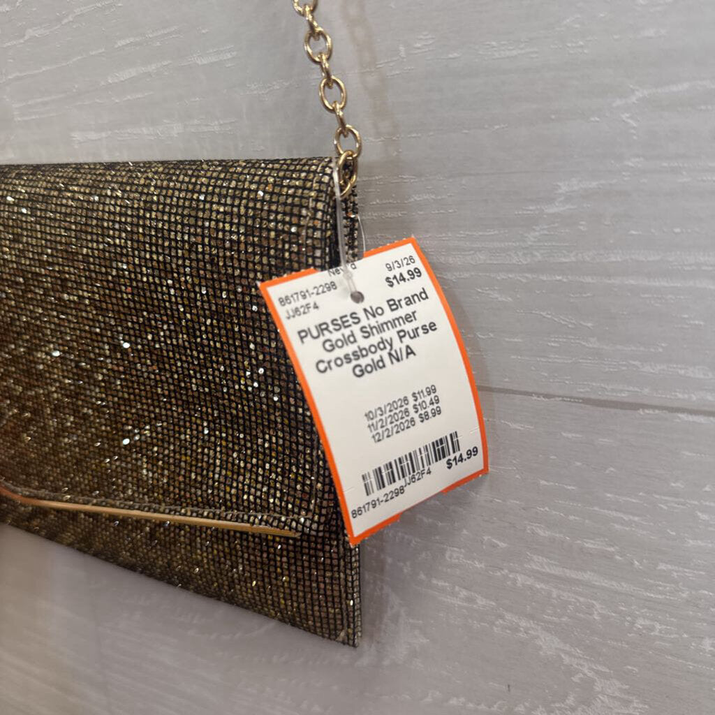 Gold Shimmer Crossbody Purse