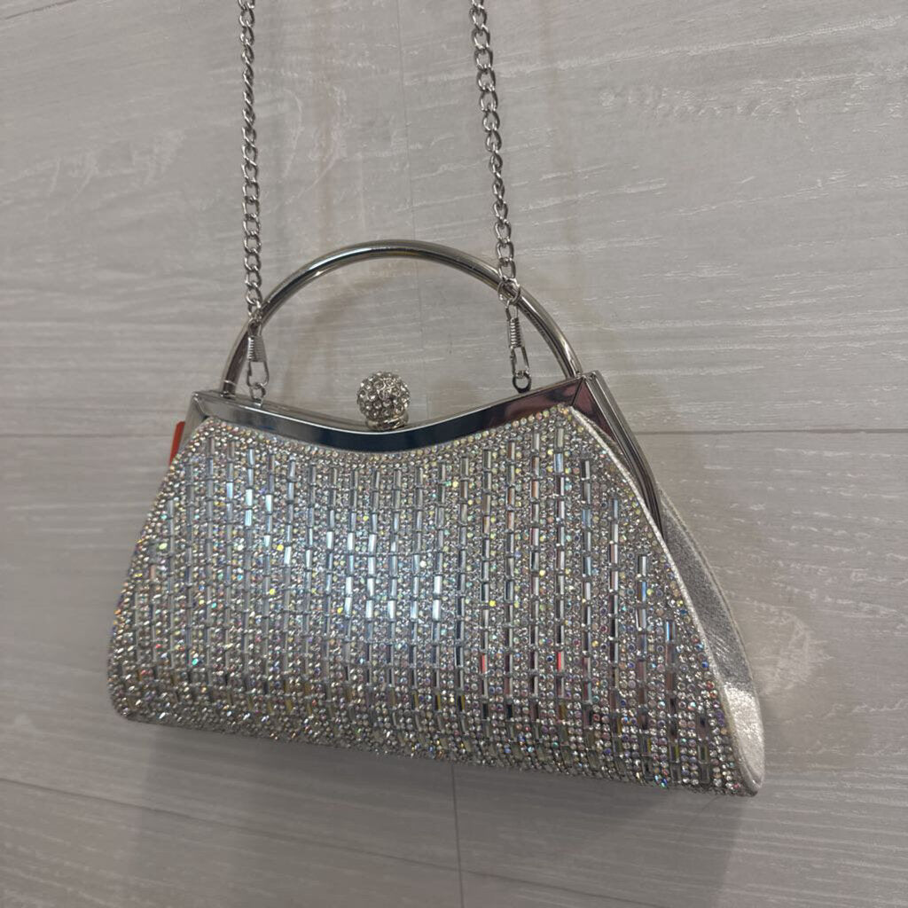 Silver/ Rhinestone Sparkle Purse