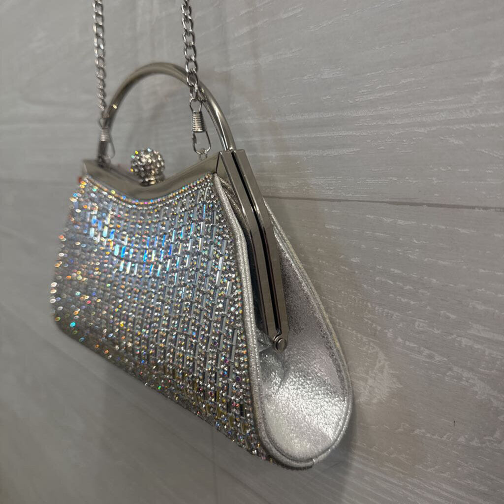 Silver/ Rhinestone Sparkle Purse