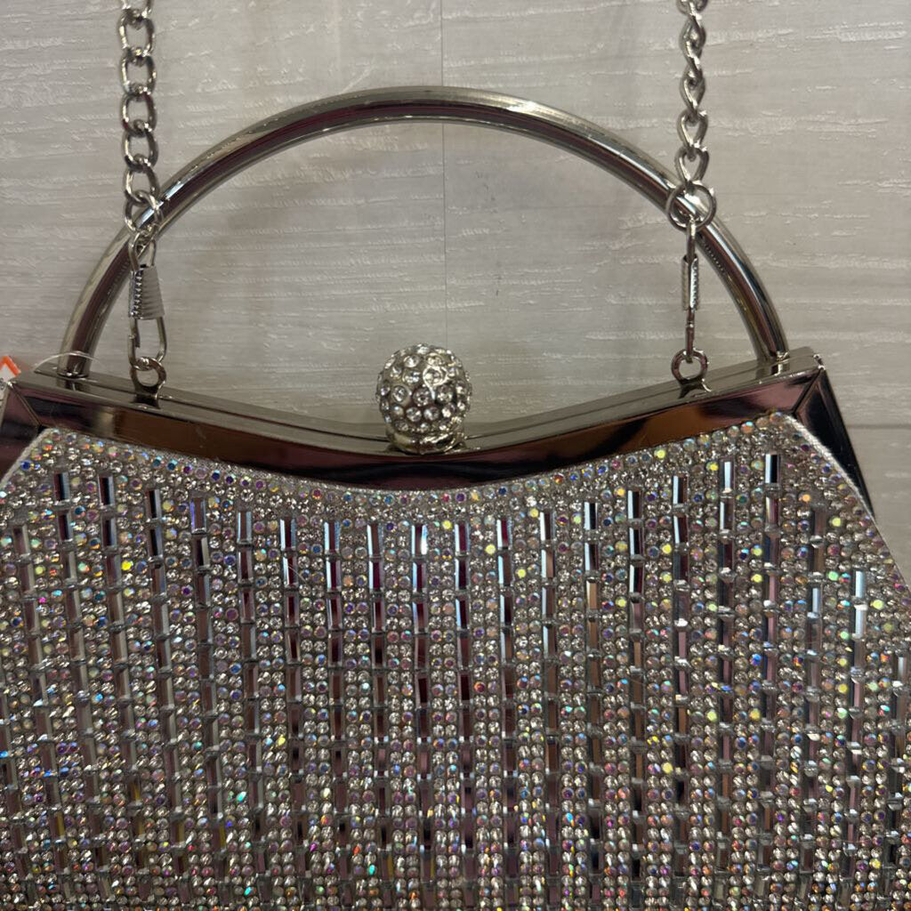 Silver/ Rhinestone Sparkle Purse