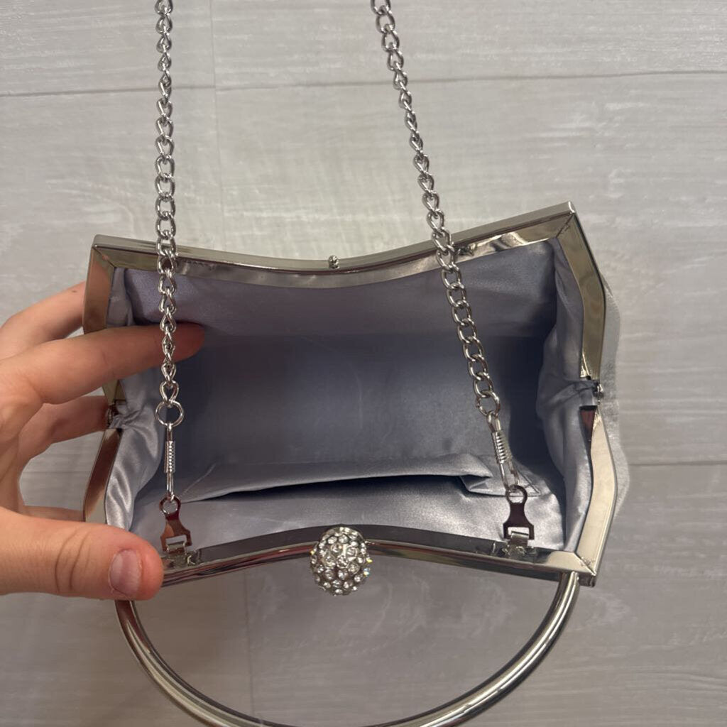 Silver/ Rhinestone Sparkle Purse