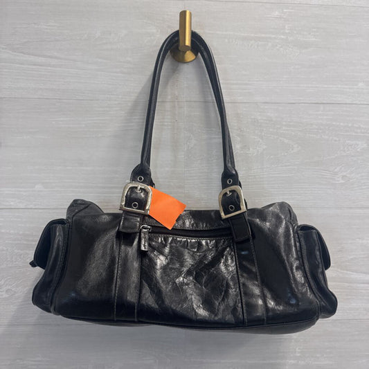 Vintage Ego Y2K Black Leather Shoulder Purse