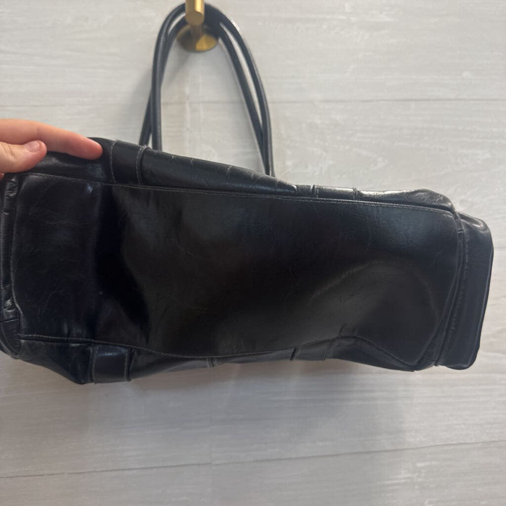 Vintage Ego Y2K Black Leather Shoulder Purse