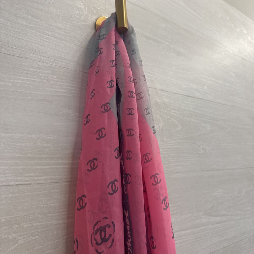 DUPE Chanel Silky Rose Print Scarf